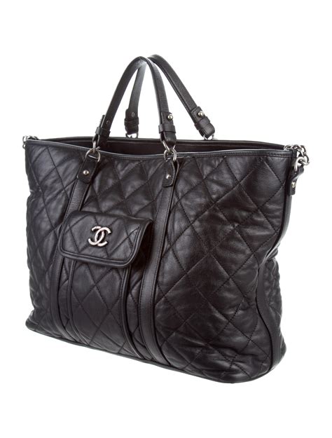 chanel canvas bags|large zipped shopping bag chanel.